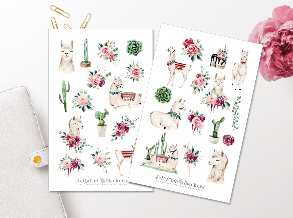 Lamas Sticker Set